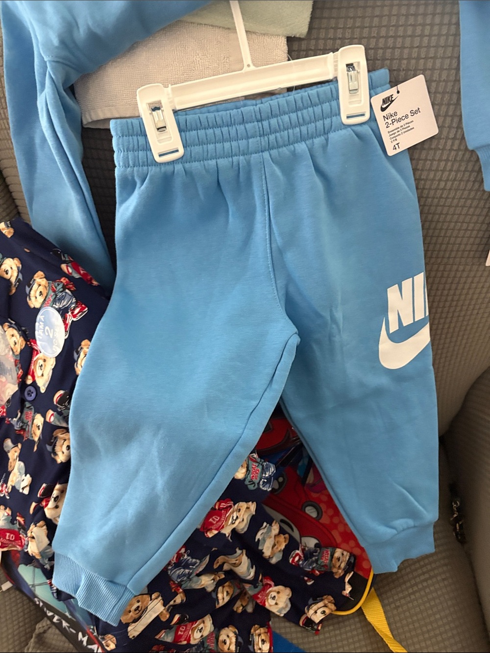 Nike Light Blue Kids Hoodie & Sweatpants Set - Picture 2 of 3